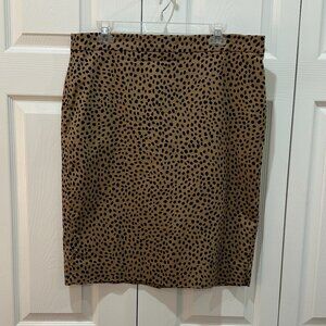 J. Crew Animal Print Skirt